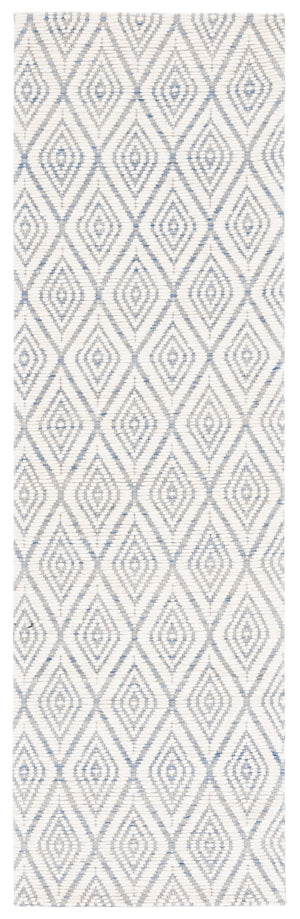 Safavieh Marbella 308 Hand Woven 100% Wool Pile Rug Blue / Ivory MRB308M-28