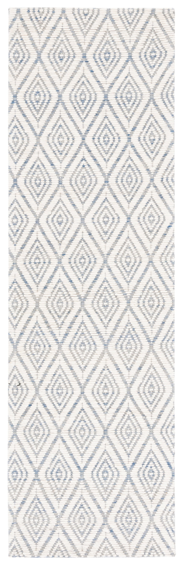 Safavieh Marbella 308 Hand Woven 100% Wool Pile Rug Blue / Ivory MRB308M-28