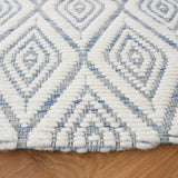 Safavieh Marbella 308 Hand Woven 100% Wool Pile Rug Blue / Ivory MRB308M-6R