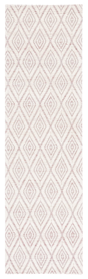 Safavieh Marbella 308 Hand Woven 100% Wool Pile Rug Dark Pink / Ivory MRB308U-28