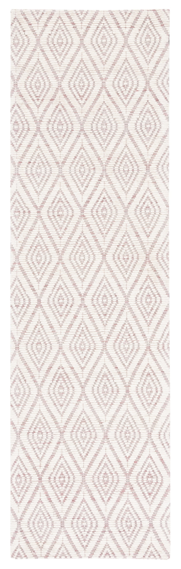 Safavieh Marbella 308 Hand Woven 100% Wool Pile Rug Dark Pink / Ivory MRB308U-28