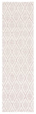 Safavieh Marbella 308 Hand Woven 100% Wool Pile Rug Dark Pink / Ivory MRB308U-28