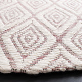 Safavieh Marbella 308 Hand Woven 100% Wool Pile Rug Dark Pink / Ivory MRB308U-6R