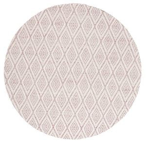 Safavieh Marbella 308 Hand Woven 100% Wool Pile Rug Dark Pink / Ivory MRB308U-6R