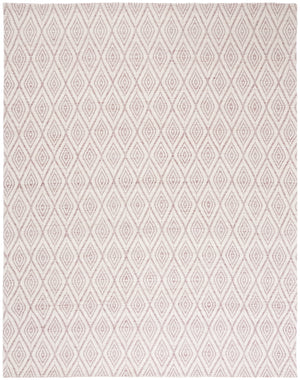 Safavieh Marbella 308 Hand Woven 100% Wool Pile Rug Dark Pink / Ivory MRB308U-8