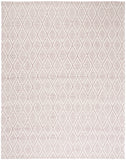 Safavieh Marbella 308 Hand Woven 100% Wool Pile Rug Dark Pink / Ivory MRB308U-8