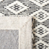 Safavieh Marbella 310 Hand Woven 100% Wool Pile Rug Ivory / Black MRB310A-5