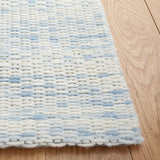 Safavieh Marbella 311 Hand Woven 100% Wool Pile Rug Blue / Ivory MRB311L-5