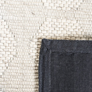 Marbella 523 Contemporary Hand Loomed 80 % Wool 20 % Cotton Rug Beige