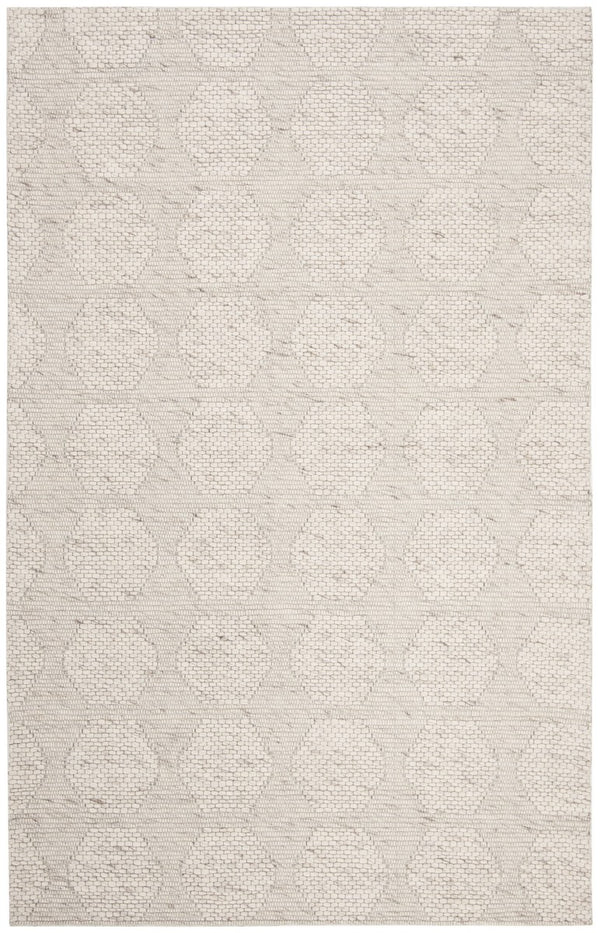 Marbella 523 Contemporary Hand Loomed 80 % Wool 20 % Cotton Rug Beige