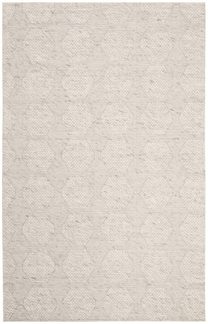 Marbella 523 Contemporary Hand Loomed 80 % Wool 20 % Cotton Rug Beige