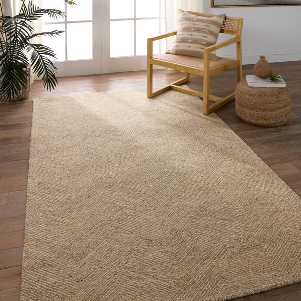 Jaipur Living Mercia Friesian MRC03 Hand Tufted Handmade Indoor Modern Rug Tan 10' x 14'
