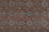 Marquette Rustic Persian Farmhouse Rug, Rust/Aegean Blue, 12ft x 15ft Area Rug