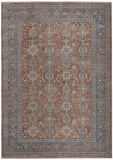 Marquette Rustic Persian Farmhouse Rug, Rust/Aegean Blue, 2ft - 8in x 8ft, Runner