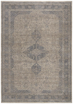 Marquette Rustic Persian Farmhouse Rug, Warm Gray/Blue, 12ft x 15ft Area Rug