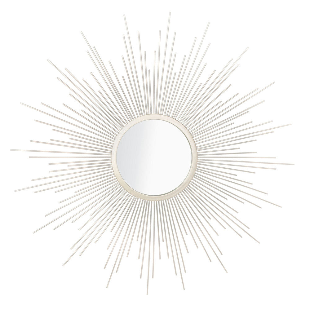 Alves Sunburst Mirror – Stunning Champagne Wall Decor for Entryway, Living Room or Bedroom Style