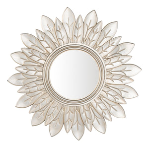 Alba Sunburst Mirror - Luxurious Botanical Design for Stylish Living Rooms and Elegant Bedrooms
