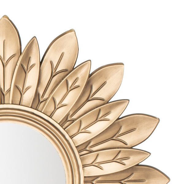 Alba Sunburst Mirror - Luxurious Botanical Design for Stylish Living Rooms and Elegant Bedrooms