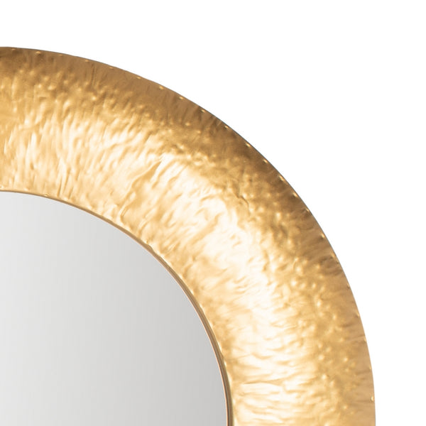 Farryn Mirror - Elegant Gold Accent for Living Room or Bedroom, Handcrafted Unique Home Decor Piece