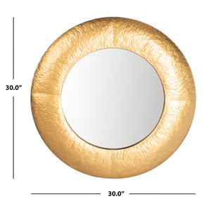 Farryn Mirror - Elegant Gold Accent for Living Room or Bedroom, Handcrafted Unique Home Decor Piece