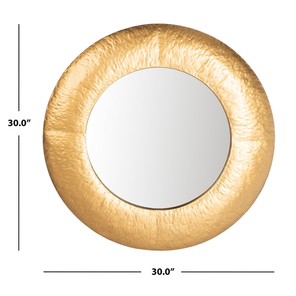 Farryn Mirror - Elegant Gold Accent for Living Room or Bedroom, Handcrafted Unique Home Decor Piece