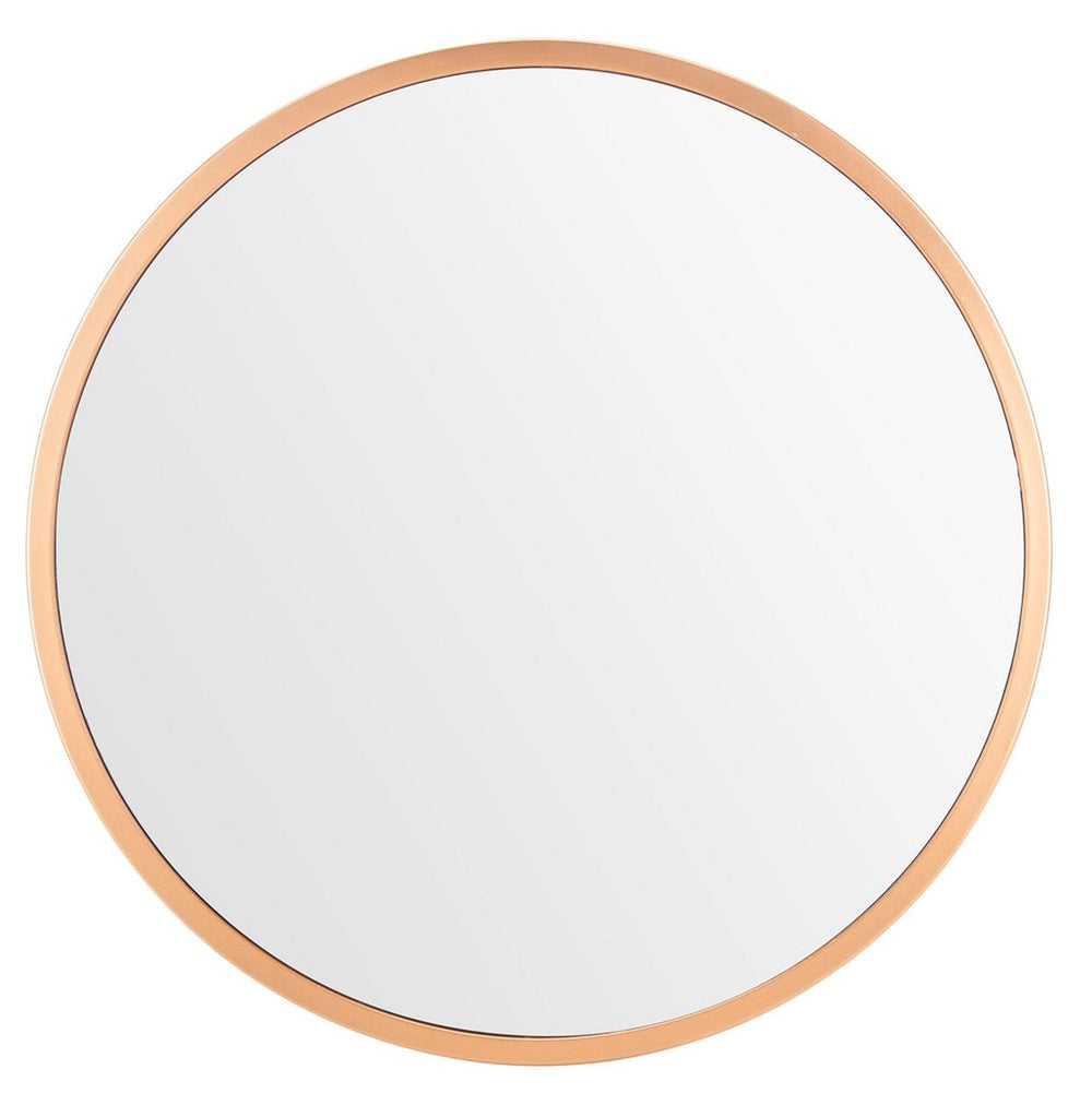 Eason Circular Mirror - Elegant Brass-Finished Iron Design for Modern Living Rooms and Halls