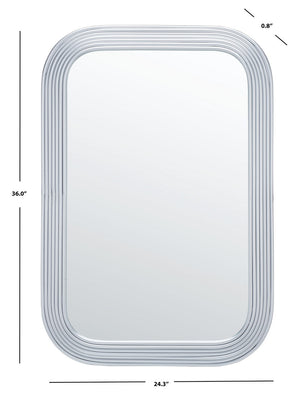 Safavieh Ahna Mirror Silver Wood/Metal MRR2003B