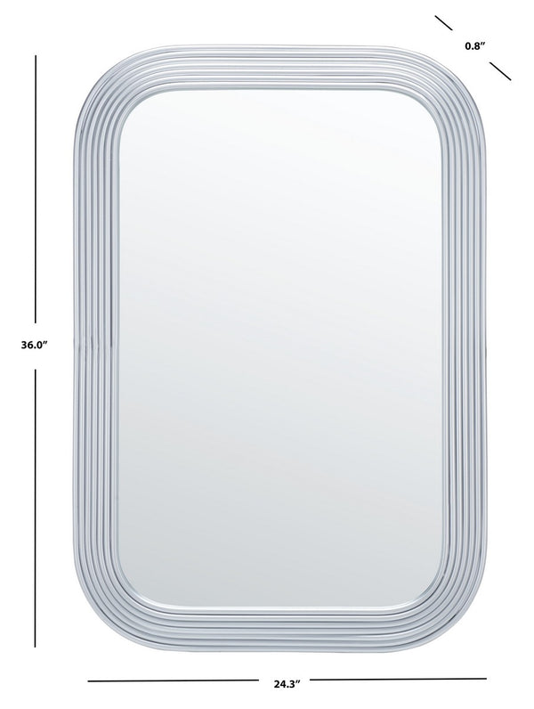 Safavieh Ahna Mirror Silver Wood/Metal MRR2003B