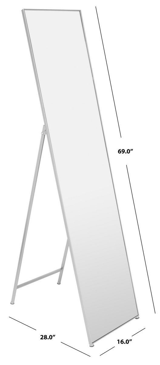 Safavieh Wellen Mirror Silver  Wood/Metal MRR2008B