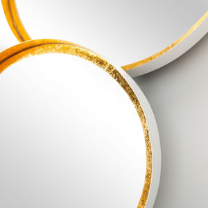 Loni Mirror - Chic Mid-Century Modern Accent with Black and Gold Foil Stripes for Stylish Decor