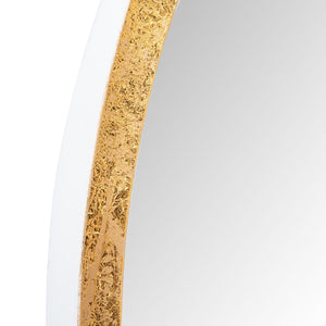 Loni Mirror - Chic Mid-Century Modern Accent with Black and Gold Foil Stripes for Stylish Decor