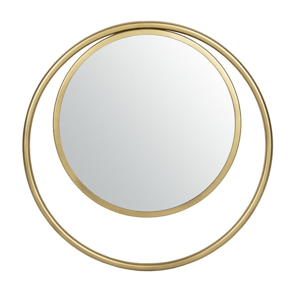 Wonder Mirror: Stunning Brushed Brass Decorative Accent for Modern Home Décor, Handcrafted Elegance