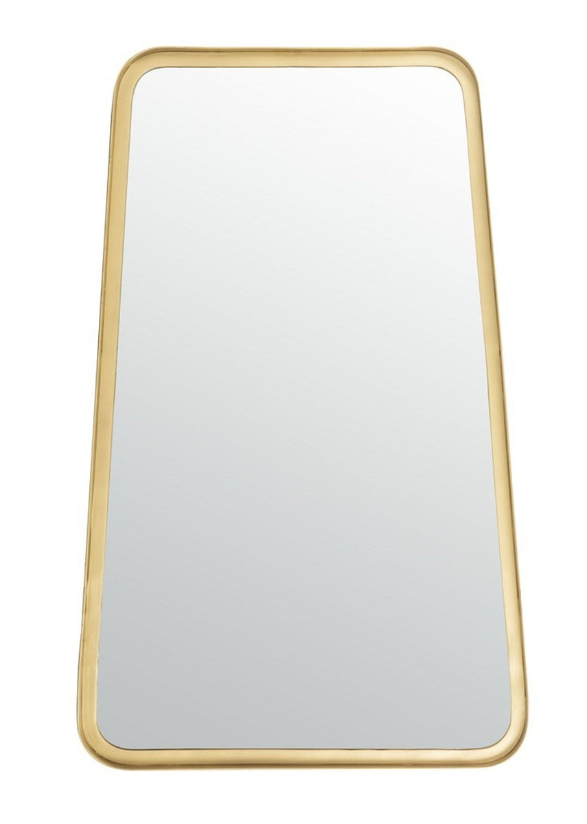 Alta Mirror - Elegant Brushed Brass Framed Décor for Entryway, Living Room & Bedroom Accent Piece