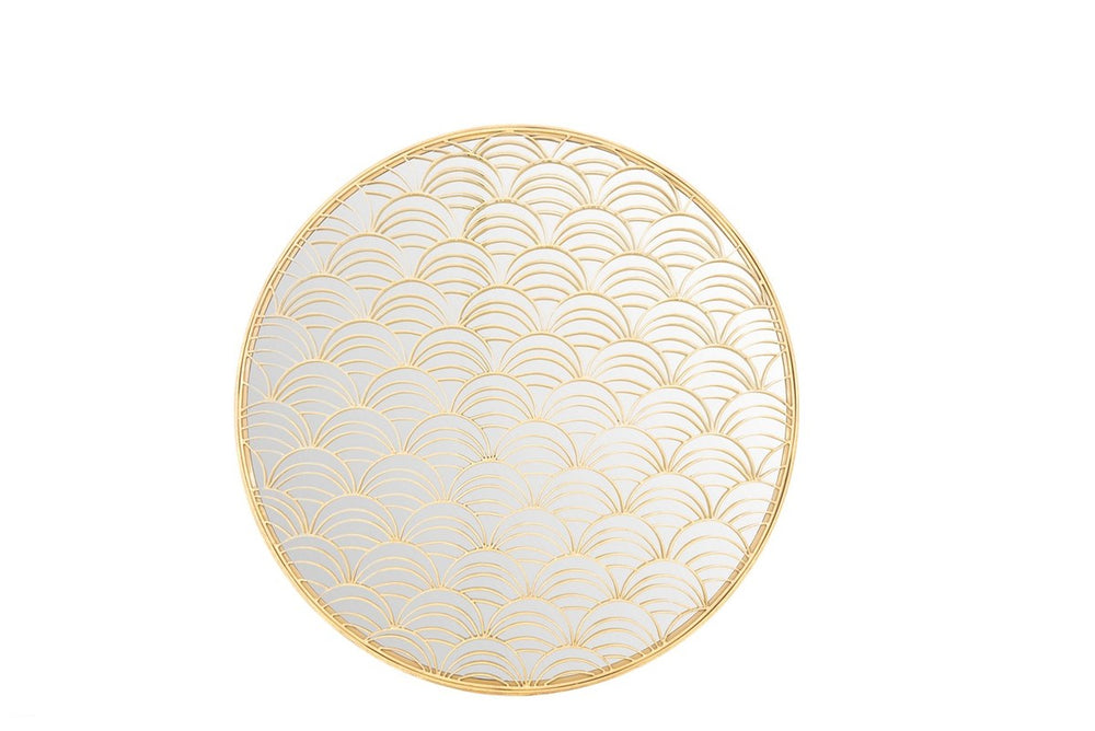 Chanti Mirror - Stunning Rococo Design in Gold Foil, Handcrafted Elegance for Modern Home Decor