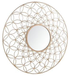 Trinda Mirror - Elegant Champagne Accent Piece with Artistic Frame for Classy Home Decor