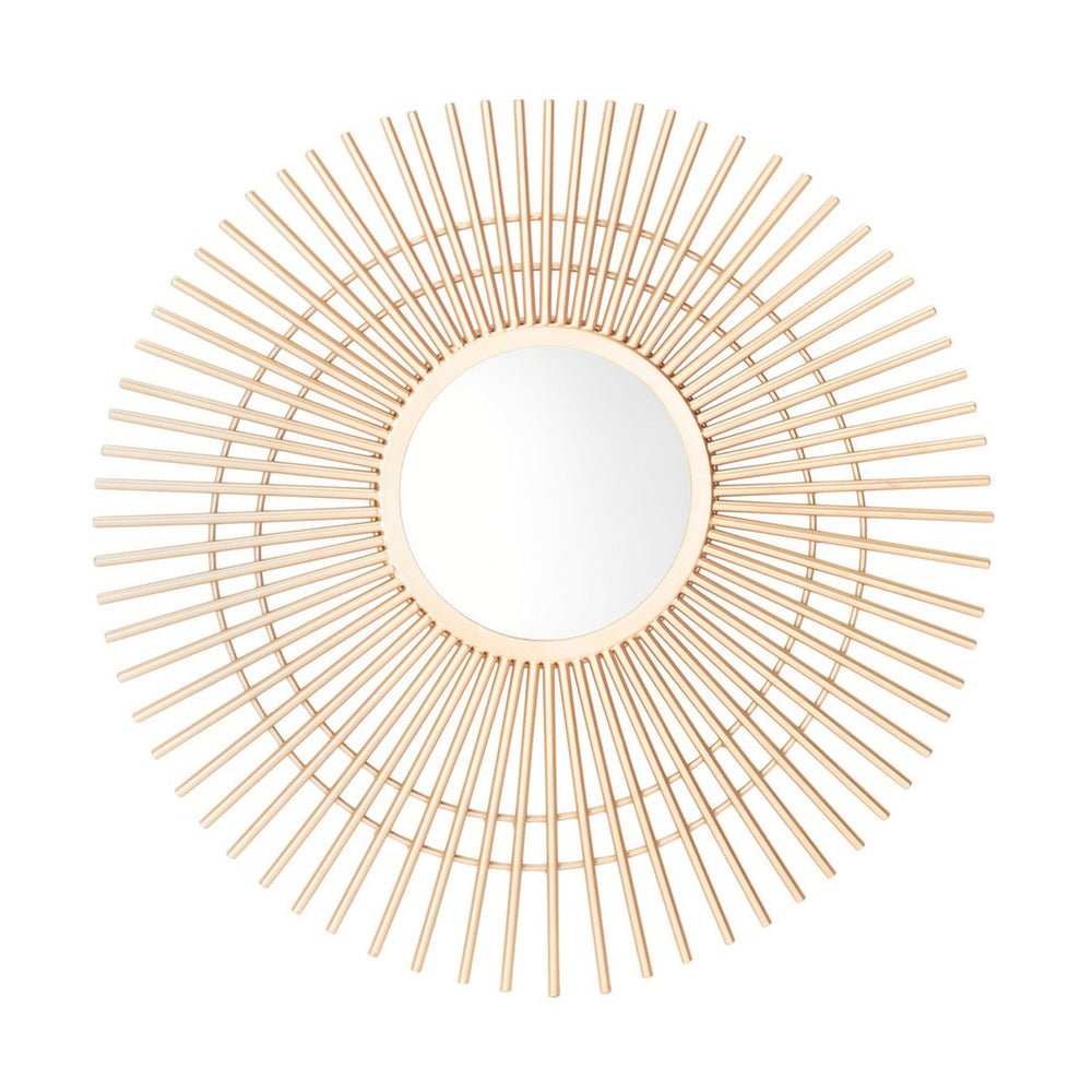 Marlit Mirror - Stunning Gold Sunburst Design with Artful Twisted Spires for Unique Home Decor