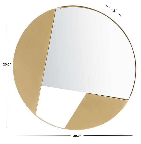 Safavieh Bryley Mirror Brushed Brass Iron/Glass MRR3035A