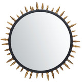 Safavieh Ceinth Mirror Black/Gold Iron/Glass MRR3037A