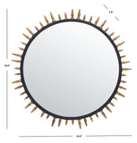 Safavieh Ceinth Mirror Black/Gold Iron/Glass MRR3038A