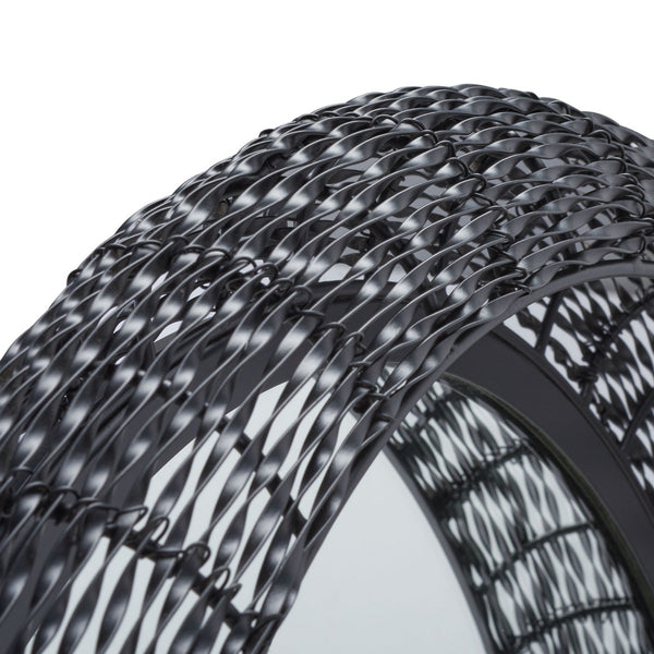 Safavieh Iona Mirror Black Matte Iron/Glass MRR3044A