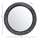 Safavieh Iona Mirror Black Matte Iron/Glass MRR3044A