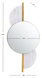 Safavieh Laurelle Mirror Gold / White Iron/Glass MRR3047A