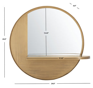 Safavieh Maileen Mirror Antique Brass Iron/Glass MRR3050A