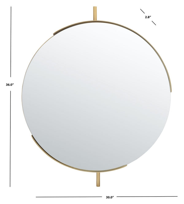 Safavieh Orford Mirror Brushed Brass Iron/Glass MRR3052A
