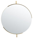 Safavieh Orford Mirror Brushed Brass Iron/Glass MRR3052A