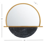 Safavieh Vaiani Mirror Gold/Black Iron/Glass MRR3058A