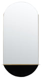 Safavieh Norbury Mirror Brass/Black Iron/Glass MRR3063A