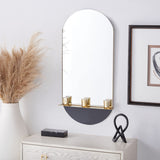 Safavieh Norbury Mirror Brass/Black Iron/Glass MRR3063A