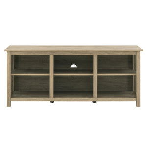 Walker Edison Mission Transitional/Traditional 58" Slatted Side Wood Console MSET58COAG