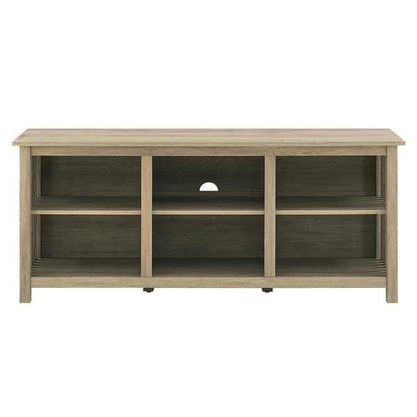 Walker Edison Mission Transitional/Traditional 58" Slatted Side Wood Console MSET58COAG